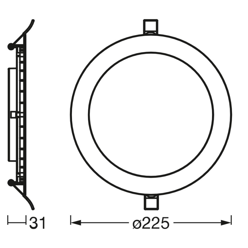 Osram - LED Oprawa wpuszczana SLIM LED/22W/230V 6500K