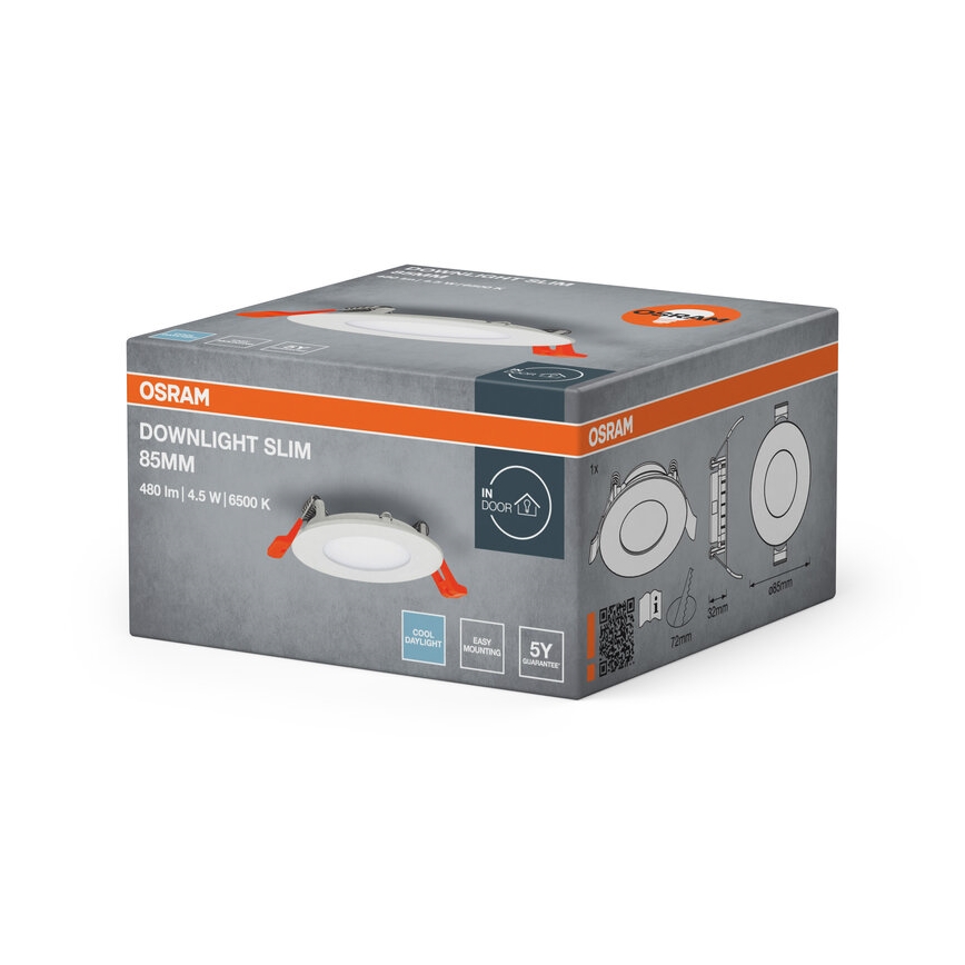 Osram - LED oprawa wpuszczana SLIM LED/4,5W/230V 6500K