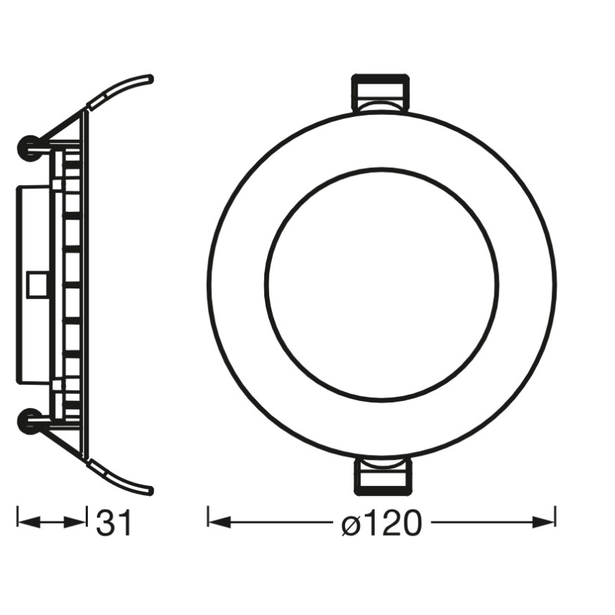 Osram - LED oprawa wpuszczana SLIM LED/8W/230V 3000K