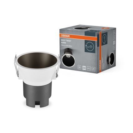 Osram - Wpuszczana oprawa sufitowa LED SPOT TWIST LED/10W/230V 4000K śr. 9,3 cm biała/czarna