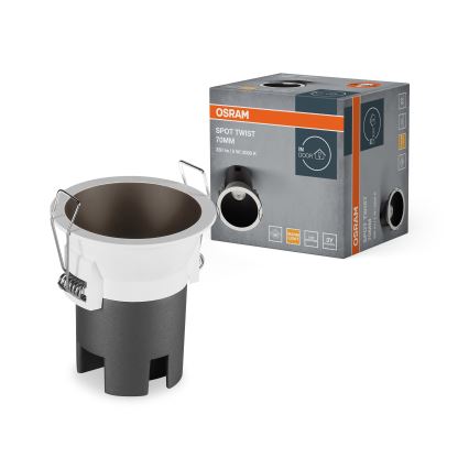Osram - LED oprawa wpuszczana SPOT TWIST LED/5W/230V 3000K śr. 7 cm biały/czarny