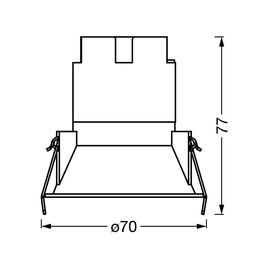 Osram - LED oprawa wpuszczana SPOT TWIST LED/5W/230V 3000K śr. 7 cm biały/czarny