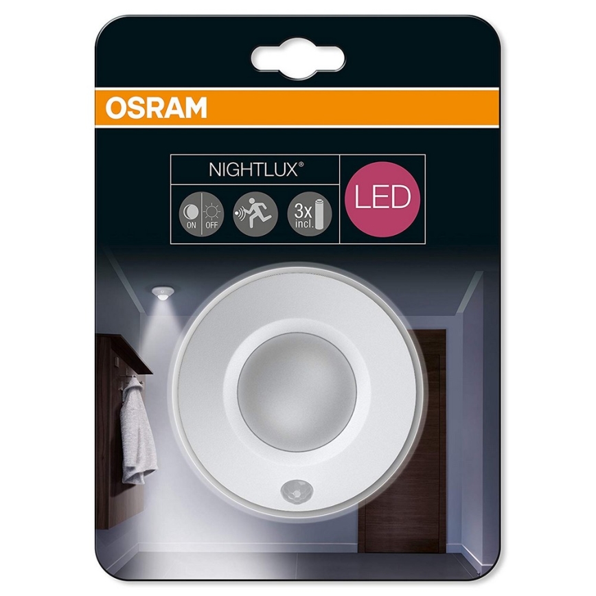 Osram - LED Kinkiet zewnętrzny z czujnikiem NIGHTLUX LED/1,7W/3xAAA IP54