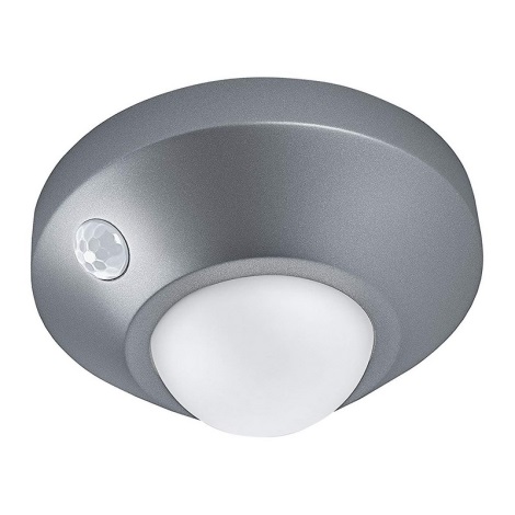 Osram - LED Orientacyjne światło z czujnikiem NIGHTLUX LED/1,7W/3xAAA IP54 srebrna