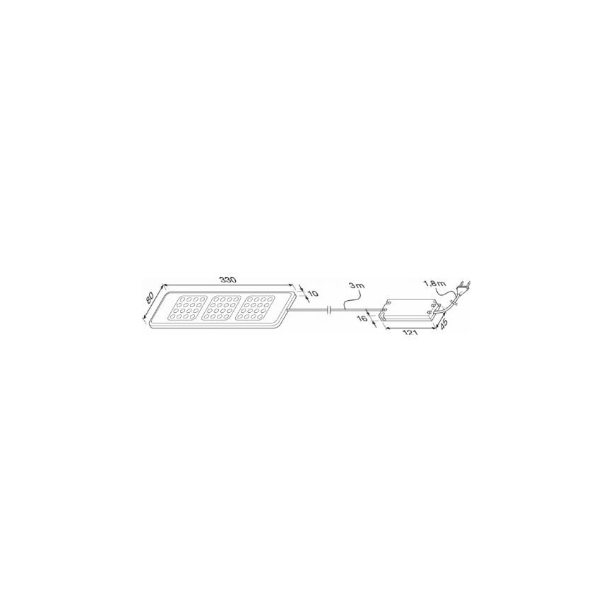 Osram - LED Oświetlenie blatu kuchennego DOMINO 3xLED/4W/230V