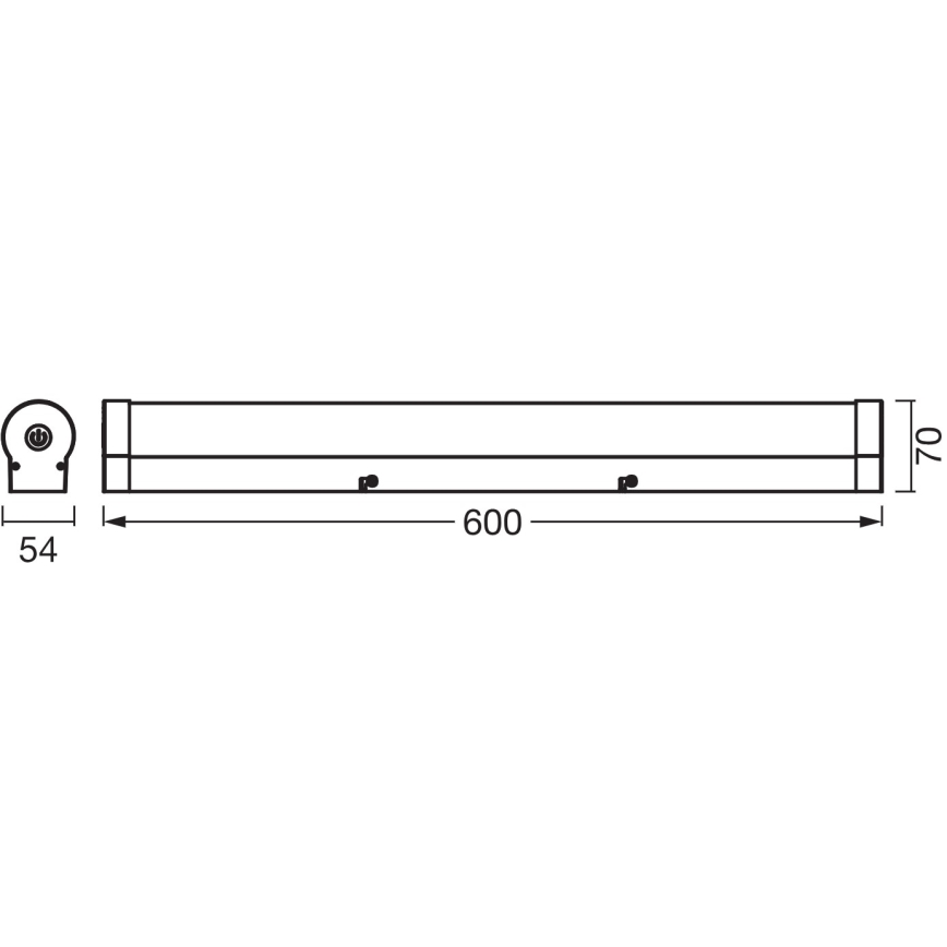Osram - Ściemnialne oświetlenie LED do lustra łazienkowego ORBIS TUBE LED/12W/230V 3000/4000K 60 cm IP44 biały