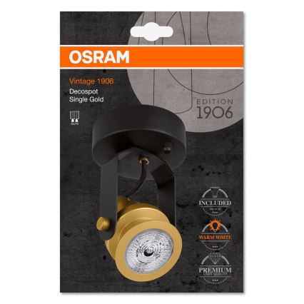 Osram - LED Oświetlenie punktowe SINGLE 1xGU10/6,1W/230V złota