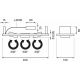 Osram - LED Oświetlenie punktowe sufitowe TRESOL 3xLED/4,5W/230V