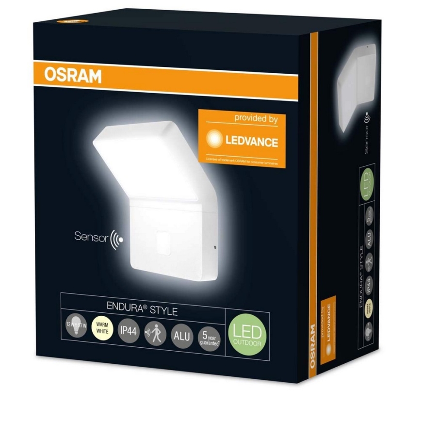 Osram - LED Oświetlenie zewnętrzne z czujnikiem ENDURA 1xLED/12W/230V IP44