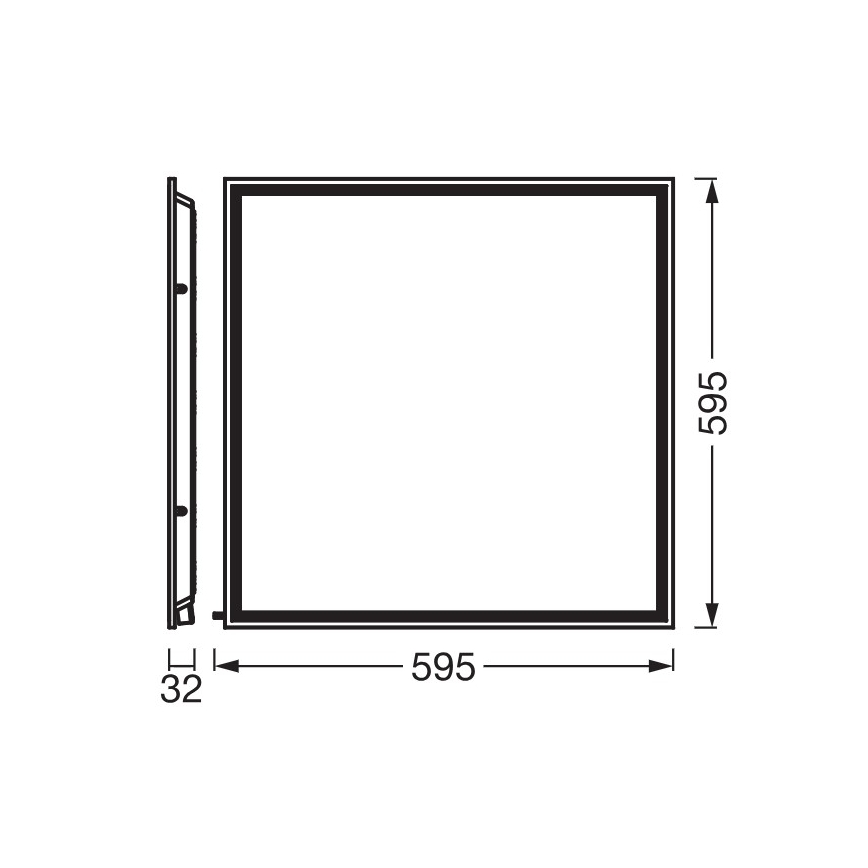 Osram - LED Panel sufitowy wpuszczany ESSENTIAL LED/40W/230V 3000/4000/6500K 60x60 cm UGR19