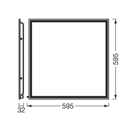 Osram - LED Panel sufitowy wpuszczany ESSENTIAL LED/40W/230V 3000/4000/6500K 60x60 cm