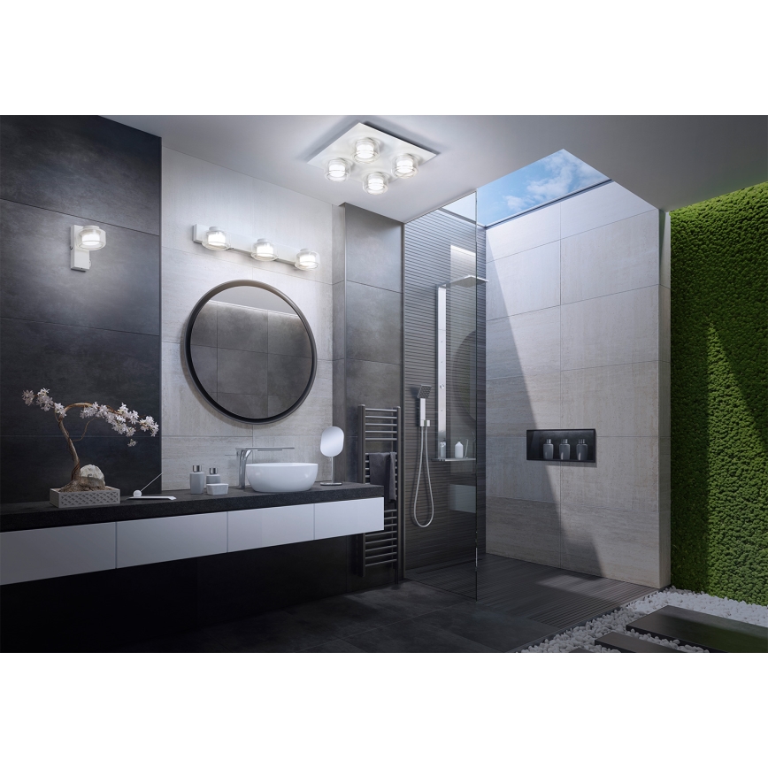 Osram - Oprawa sufitowa LED do łazienki ORBIS FLAME 4xLED/5,5W/230V 3000/4000K IP44 biała