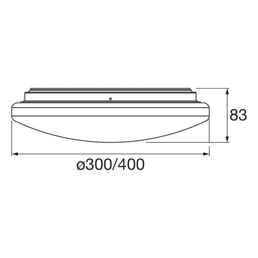 Osram - Oprawa sufitowa LED do łazienki z czujnikiem ruchu i zmierzchu ORBIS LED/15,5W/230V śr. 30 cm IP44 biała