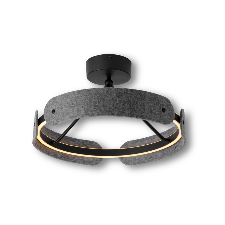 Osram - LED Przysufitowy żyrandol DECOR CURVE LED/33W/230V Ø 43 cm antracyt