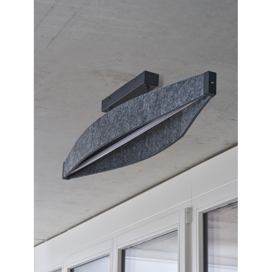 Osram - LED Przysufitowy żyrandol DECOR FLAT LED/23W/230V szary