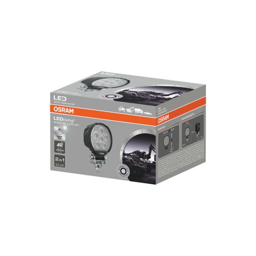 Osram - Punktowy reflektor samochodowy LEDRIVING WL VX100-WD LED/20W/12/24V IP69 6000K