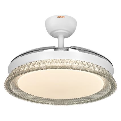 Osram - LED RGB ściemnialna lampa sufitowa z wentylatorem CIERZO LED/35W/230V 3000-6500K + pilot
