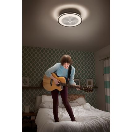 Osram - LED ściemnialna lampa sufitowa z wentylatorem MURLAN LED/26W/230V 3000-6500K + zdalne sterowanie
