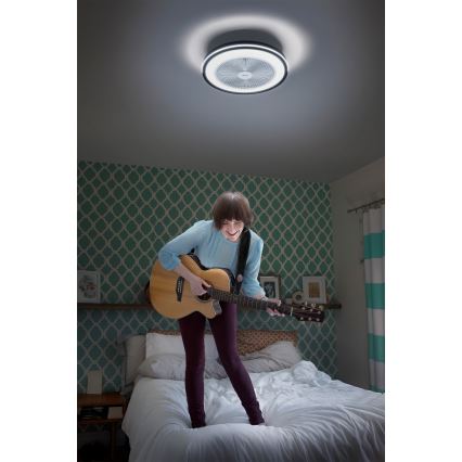 Osram - LED ściemnialna lampa sufitowa z wentylatorem MURLAN LED/26W/230V 3000-6500K + zdalne sterowanie