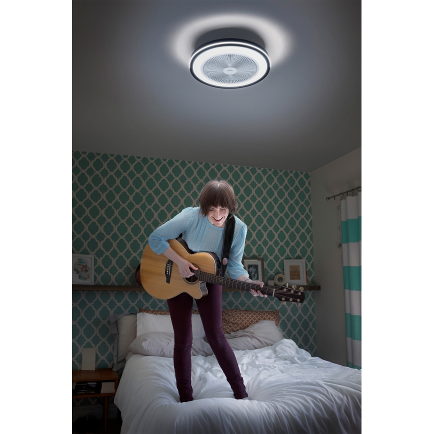 Osram - LED ściemnialna lampa sufitowa z wentylatorem MURLAN LED/26W/230V 3000-6500K + zdalne sterowanie