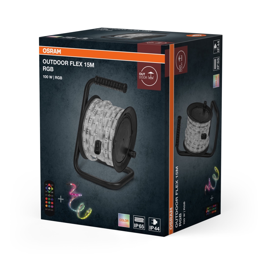 Osram - ściemnialna zewnętrzna taśma LED RGB FLEX 15m LED/100W/230V IP65 + z pilotem