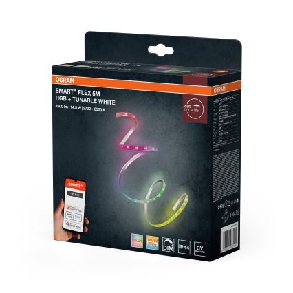 Osram - LED RGBW ściemnialna zewnętrzna taśma SMART+ FLEX 5m LED/14,5W/230V 2700-6500K IP44 Wi-Fi