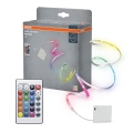 Osram - LED RGB ściemnialny pasek FLEX BATTERY 5m LED/5W/4xAA + pilot zdalnego sterowania