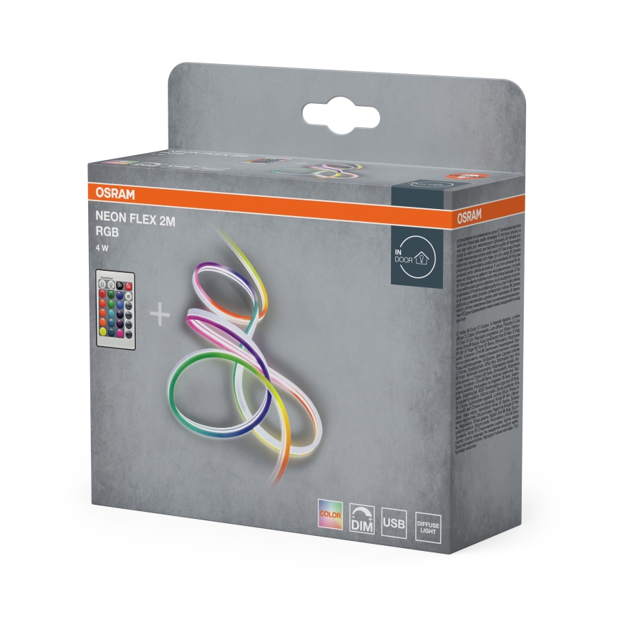 Osram - Taśma LED RGBW ściemnialna NEON FLEX 2m LED/4W/5V + zdalne sterowanie