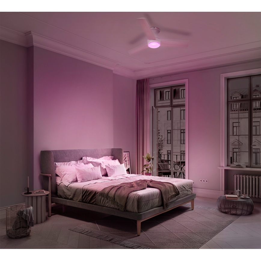 Osram - LED RGB ściemnialny wentylator sufitowy NORDES LED/18W/230V 3000-6500K + pilot zdalnego sterowania