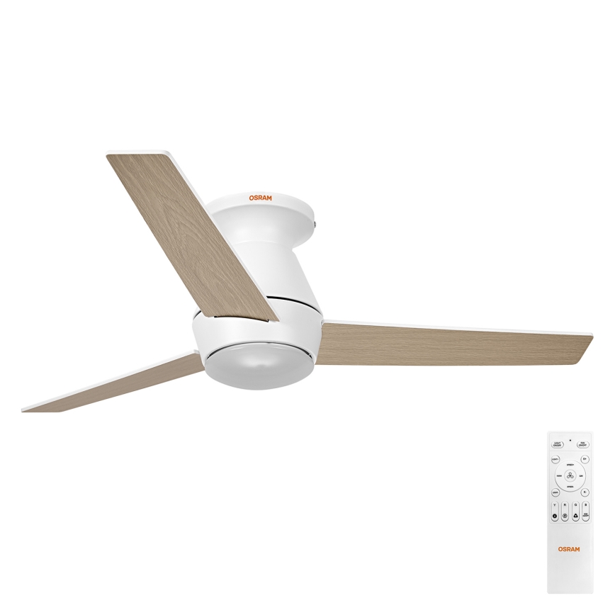 Osram - LED RGB ściemnialny wentylator sufitowy NORDES LED/18W/230V 3000-6500K + pilot zdalnego sterowania