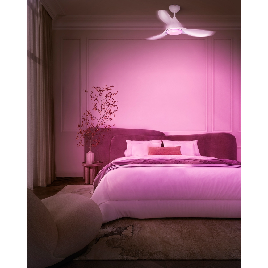 Osram - LED RGB ściemnialny wentylator sufitowy NORDES LED/18W/230V 3000-6500K + zdalne sterowanie