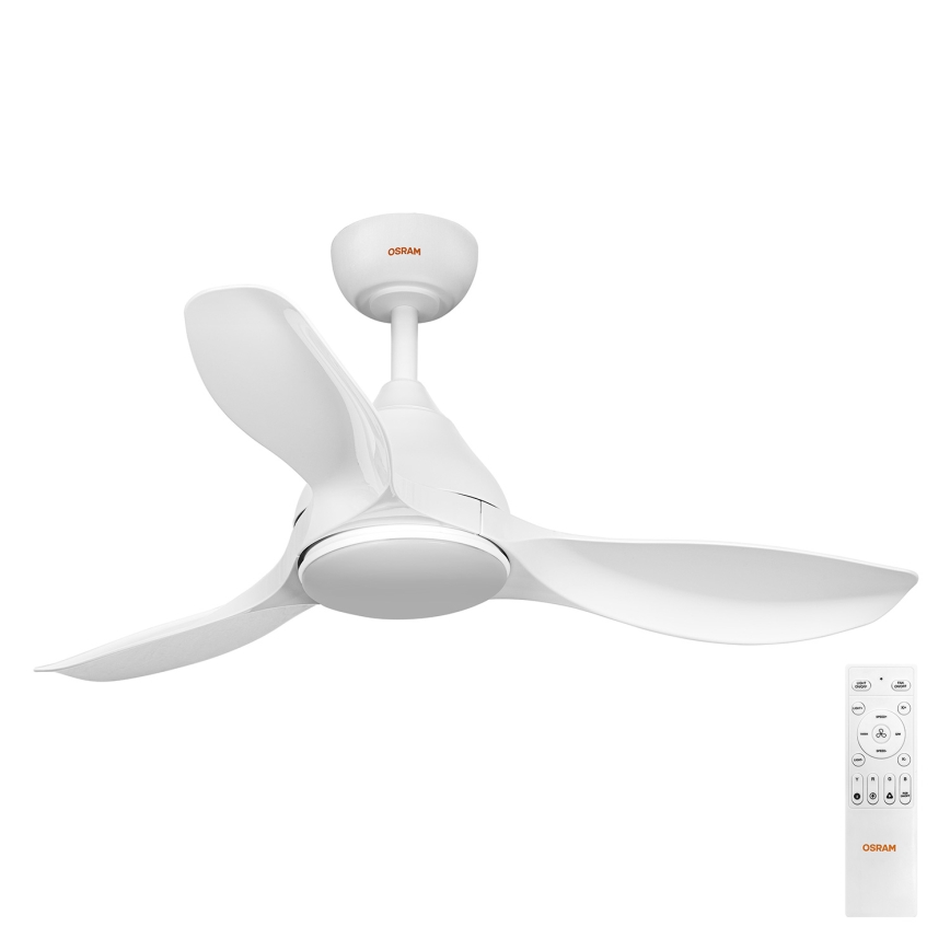 Osram - LED RGB ściemnialny wentylator sufitowy NORDES LED/18W/230V 3000-6500K + zdalne sterowanie