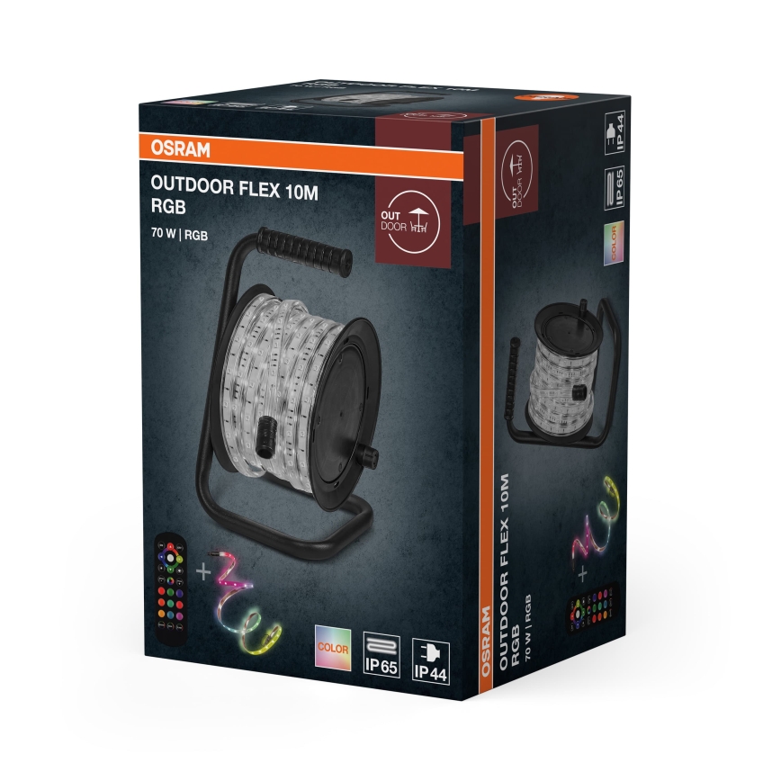 Osram - LED RGB ściemnialny zewnętrzny pasek FLEX 10m LED/70W/230V IP65 + pilot zdalnego sterowania
