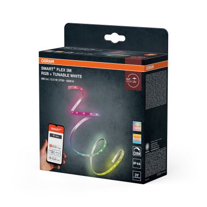 Osram - Taśma LED SMART+ FLEX 3m RGB+TW ściemnialna zewnętrzna LED/12,5W/230V 2700-6500K IP44 Wi-Fi