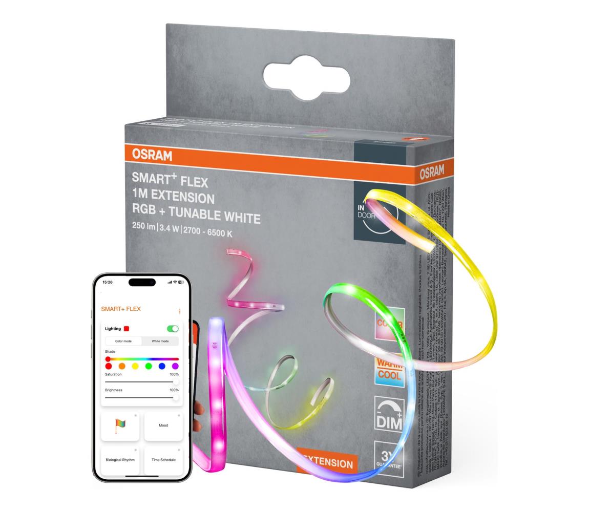 Osram - LED RGB+TW ściemnialny pasek SMART+ FLEX 1m LED/3,4W/230V 2700-6500K Wi-Fi