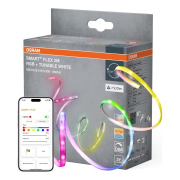 Osram - LED RGB+TW Ściemnialny pasek SMART+ FLEX 2m LED/8,5W/230V 2700-6500K Wi-Fi