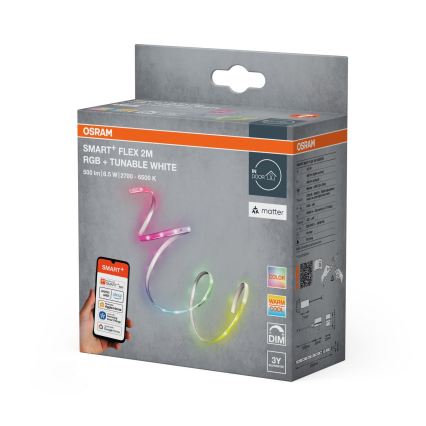 Osram - LED RGB+TW Ściemnialny pasek SMART+ FLEX 2m LED/8,5W/230V 2700-6500K Wi-Fi