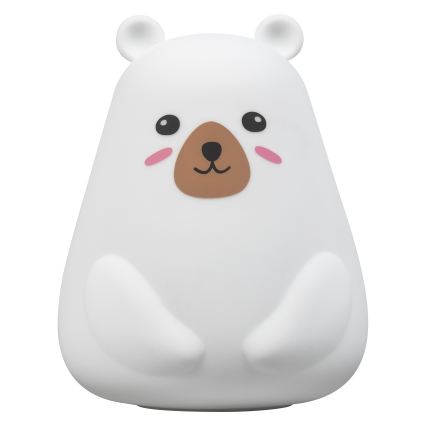 Osram - LED RGBW Ściemniana dziecięca lampka dotykowa NIGHTLUX BEAR LED/0,7W/3,7V 1200 mAh biała
