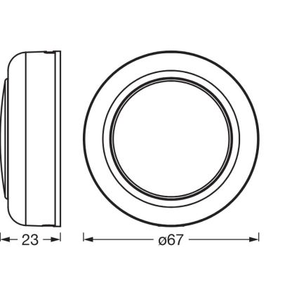 Osram - LED RGBW ściemnialna dotykowa lampka orientacyjna SMART+ DOT-IT LED/0,5W/3,7V 300 mAh