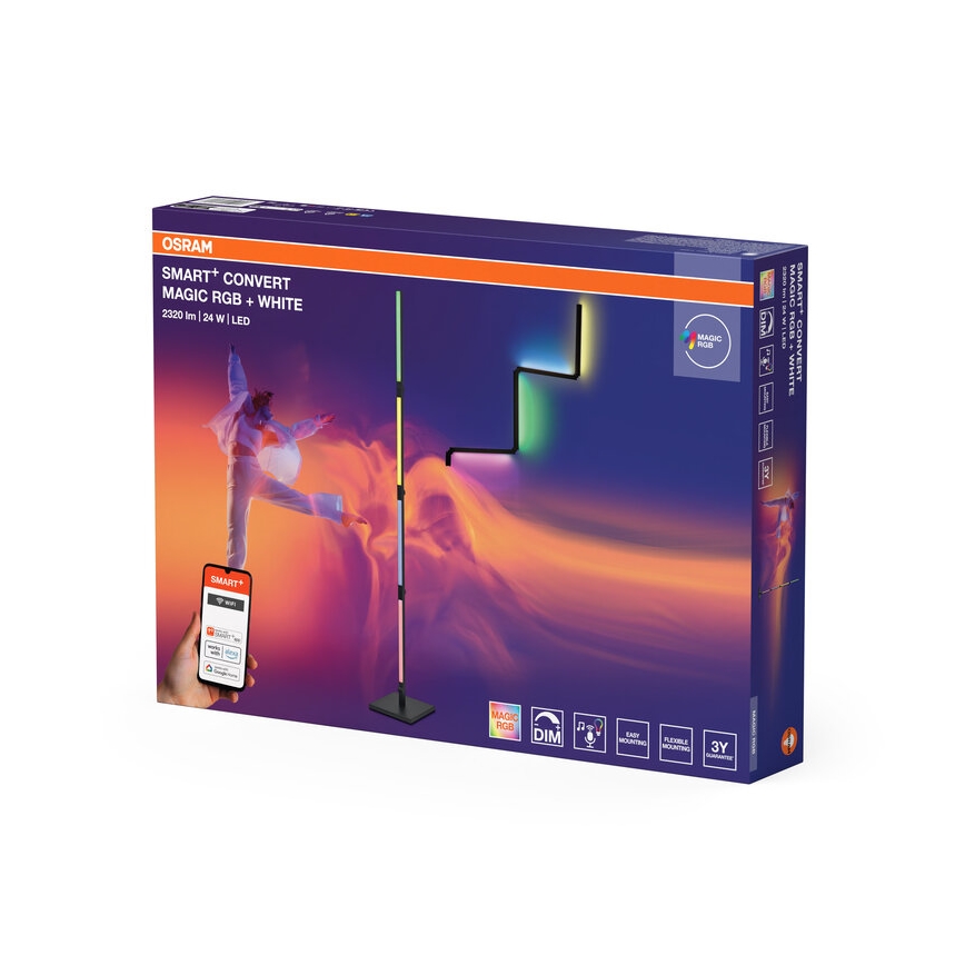 Osram - LED RGBW ściemnialna lampa podłogowa 2 w 1 SMART+ MAGIC LED/24W/230V Wi-Fi