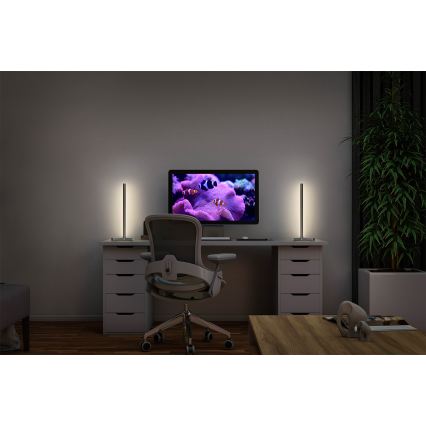 Osram - LED RGBW ściemnialna lampka stołowa SMART+ MAGIC LED/7,5W/230V 2700-6500K srebrna Wi-Fi + pilot zdalnego sterowania