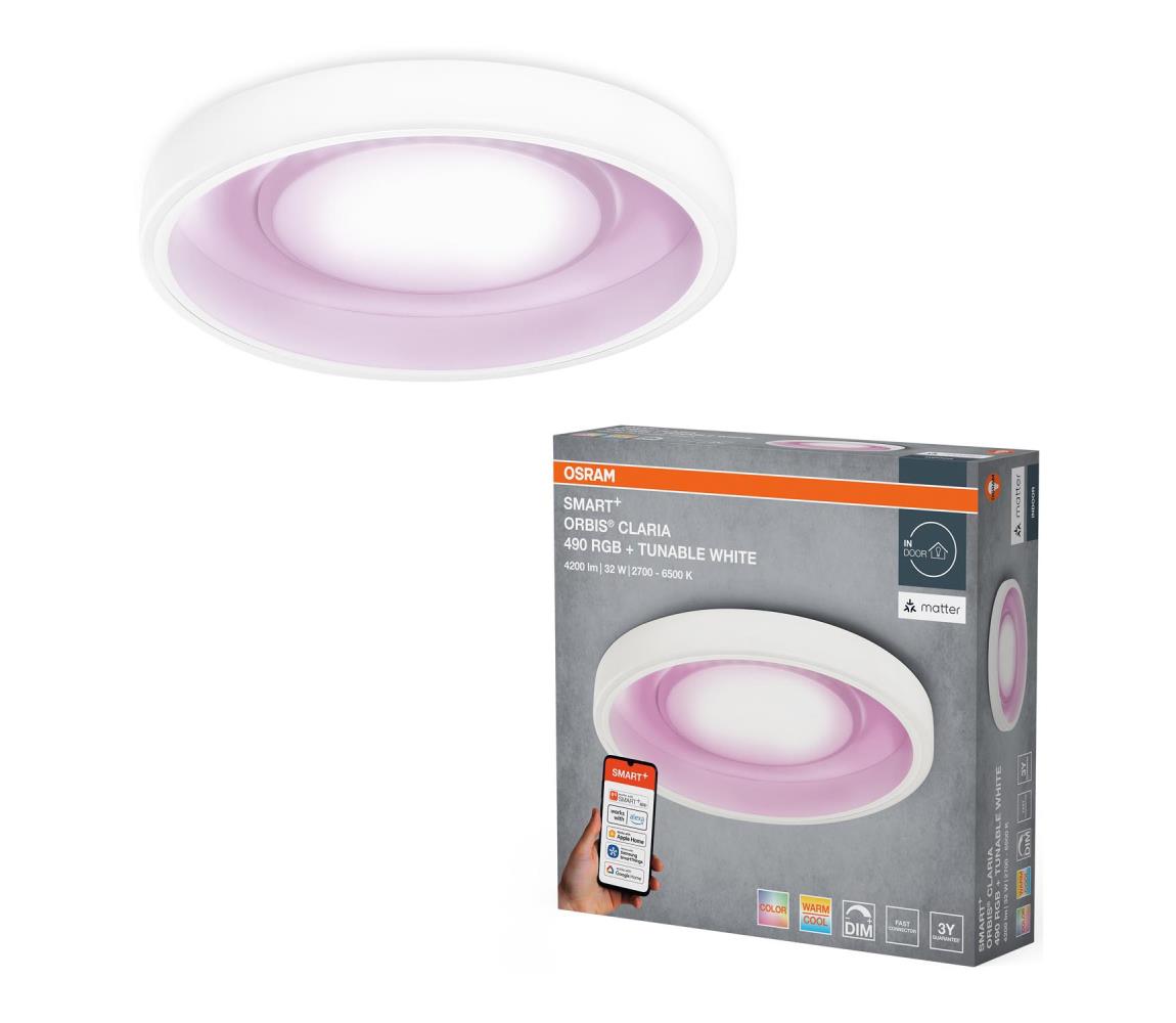 Osram- LED RGBW ściemnialna lampa sufitowa SMART+ CLARIA LED/32W/230V Wi-Fi
