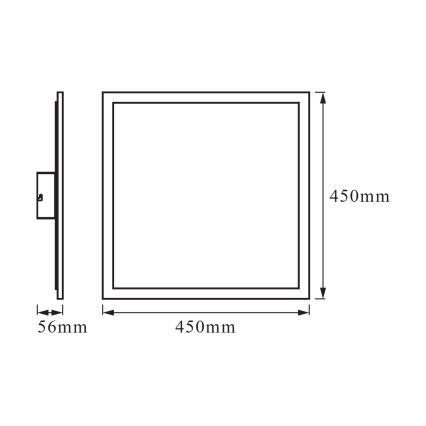 Osram - LED RGBW ściemnialne oświetlenie sufitowe SMART+ PLANON LED/28W/230V 45x45 cm Wi-Fi