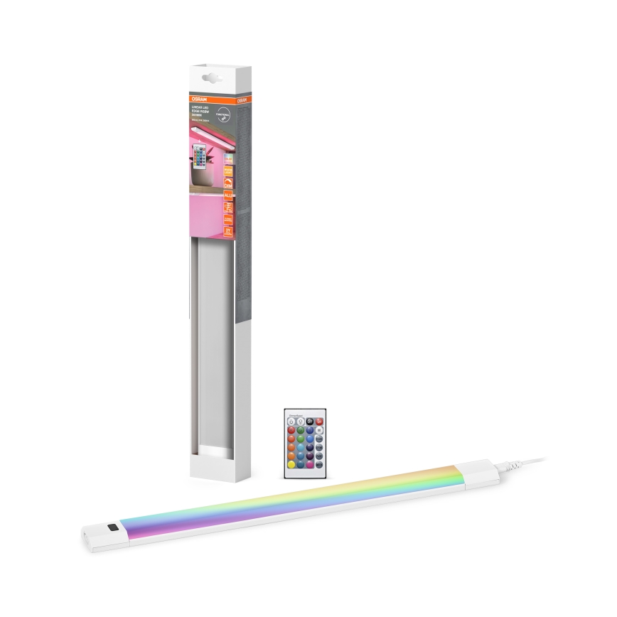Osram - Oprawa podszafkowa LED RGBW ściemnialna z czujnikiem ruchu LINEAR EDGE LED/8W/230V 50 cm biała + pilot zdalnego sterowania