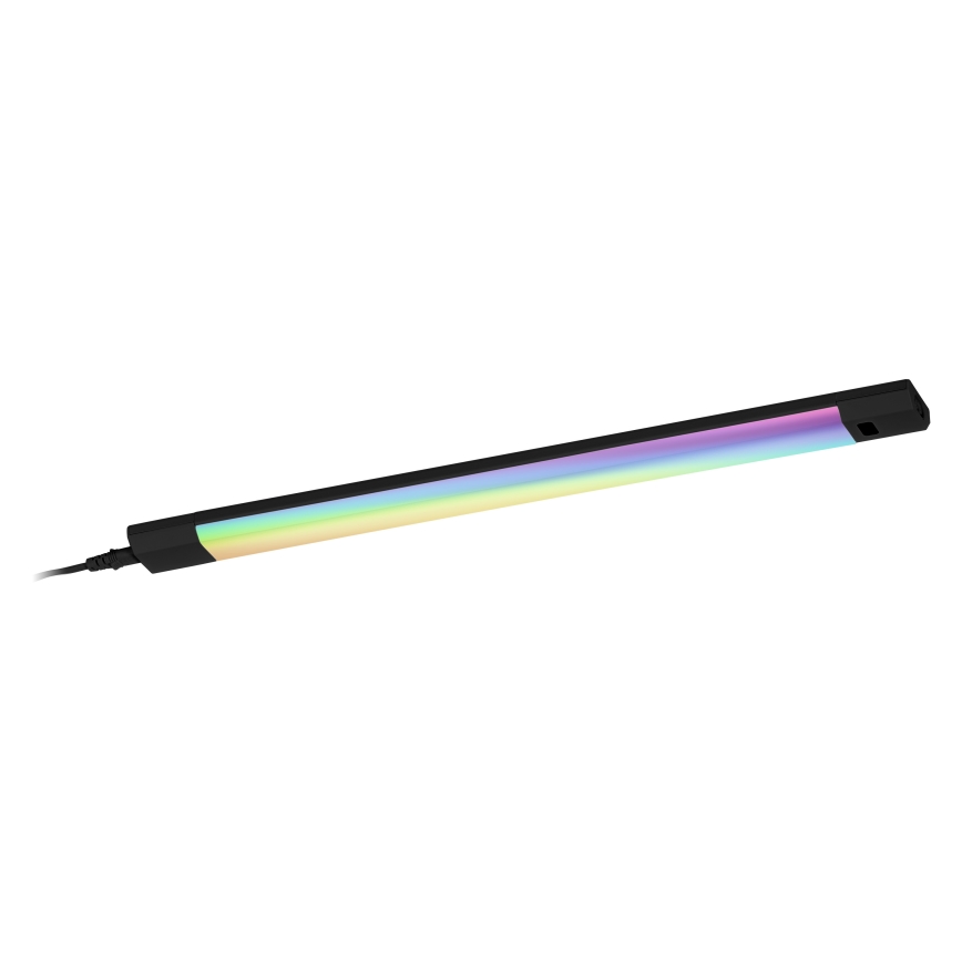 Osram - LED RGBW ściemnialna oprawa podszafkowa z czujnikiem ruchu LINEAR EDGE LED/8W/230V 50 cm czarna + pilot zdalnego sterowania