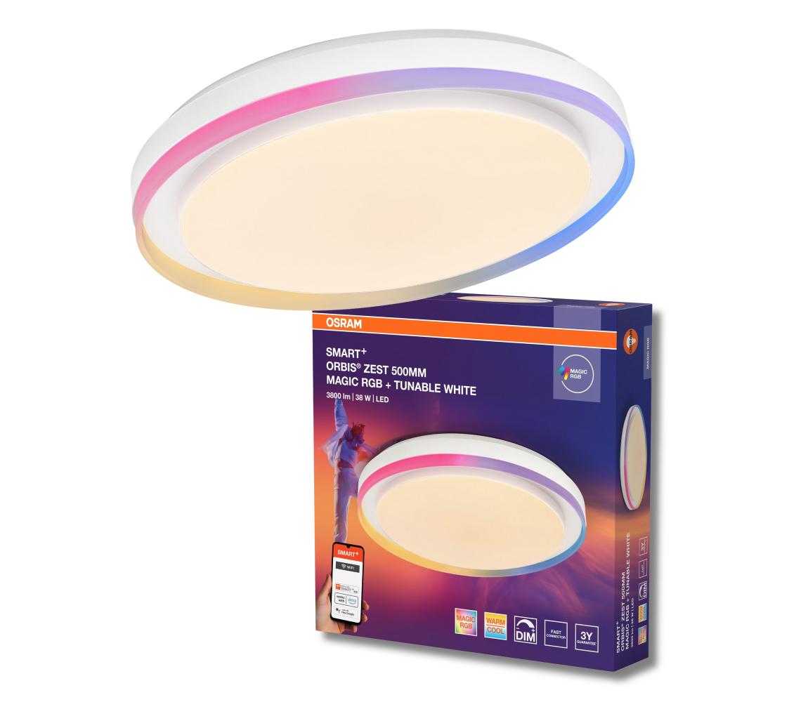 Osram - LED RGBW Ściemnialna oprawa sufitowa SMART+ MAGIC LED/38W/230V Wi-Fi
