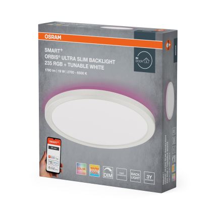 Osram - LED RGBW ściemnialna oprawa sufitowa SMART+ ORBIS LED/19W/230V śr. 23,5 cm 2700-6500K Wi-Fi