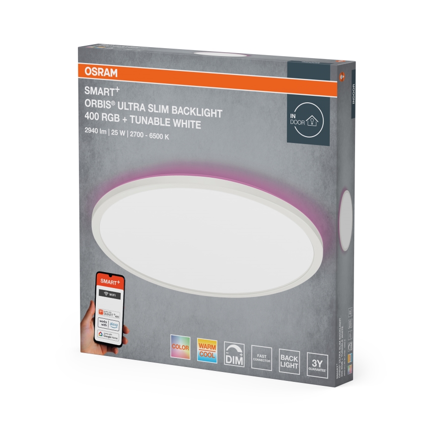 Osram - LED RGBW ściemnialna oprawa sufitowa SMART+ ORBIS LED/25W/230V Ø 40 cm 2700-6500K Wi-Fi