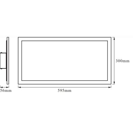 Osram -LED RGBW Ściemnialna oprawa sufitowa SMART+ PLANON LED/28W/230V 60x30 cm Wi-Fi