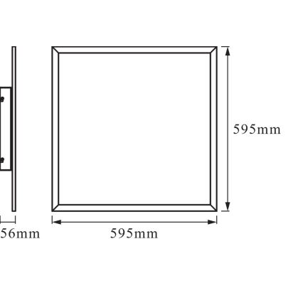 Osram - LED RGBW ściemnialna oprawa sufitowa SMART+ PLANON LED/36W/230V 60x60 cm Wi-Fi